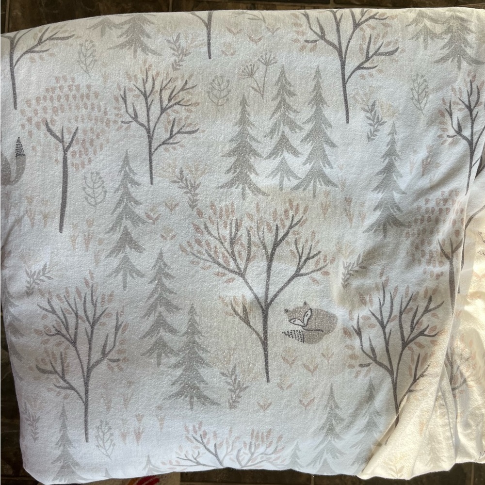 RH Baby & Child Dbl/Queen Forest Flannel Duvet cover